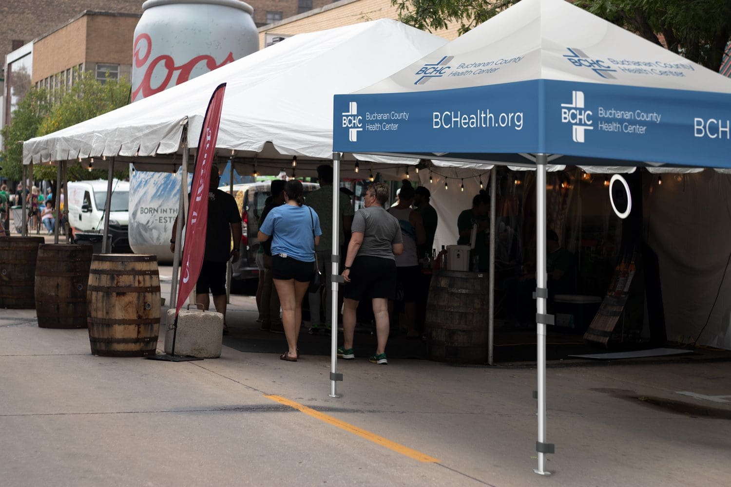 Buchanan County Health Center tent