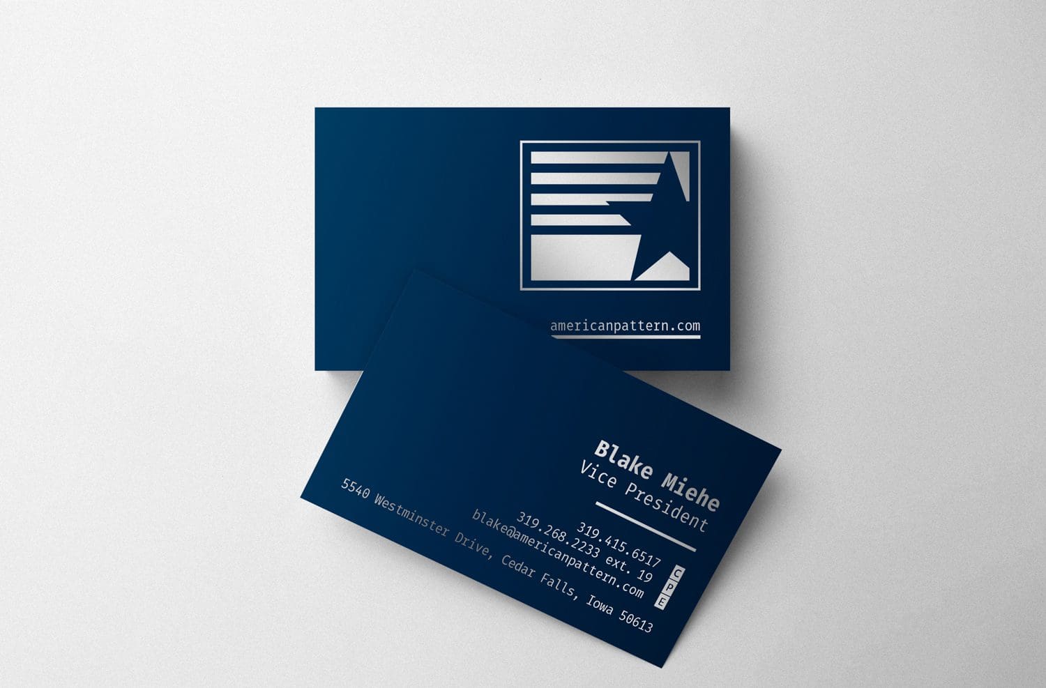 American Pattern Business Cards