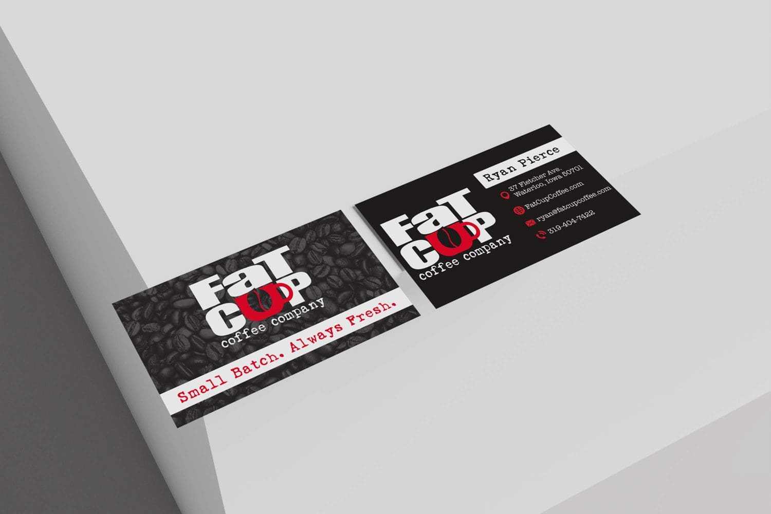 Fat Cup Coffee Company business cards