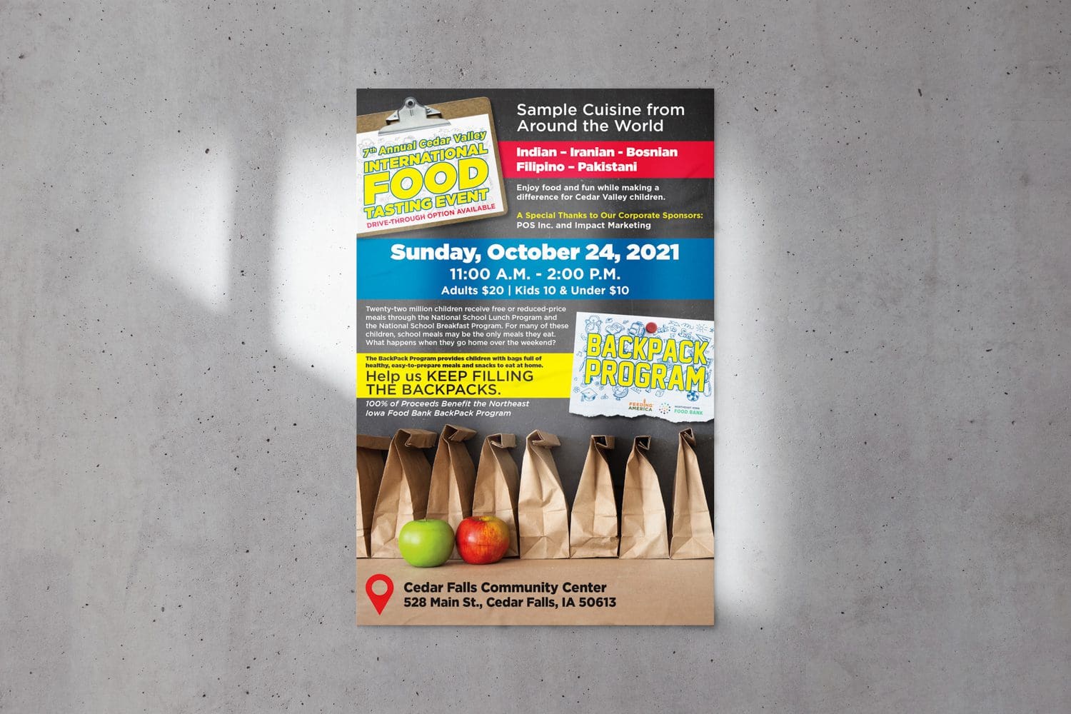 International Food Tasting Event poster