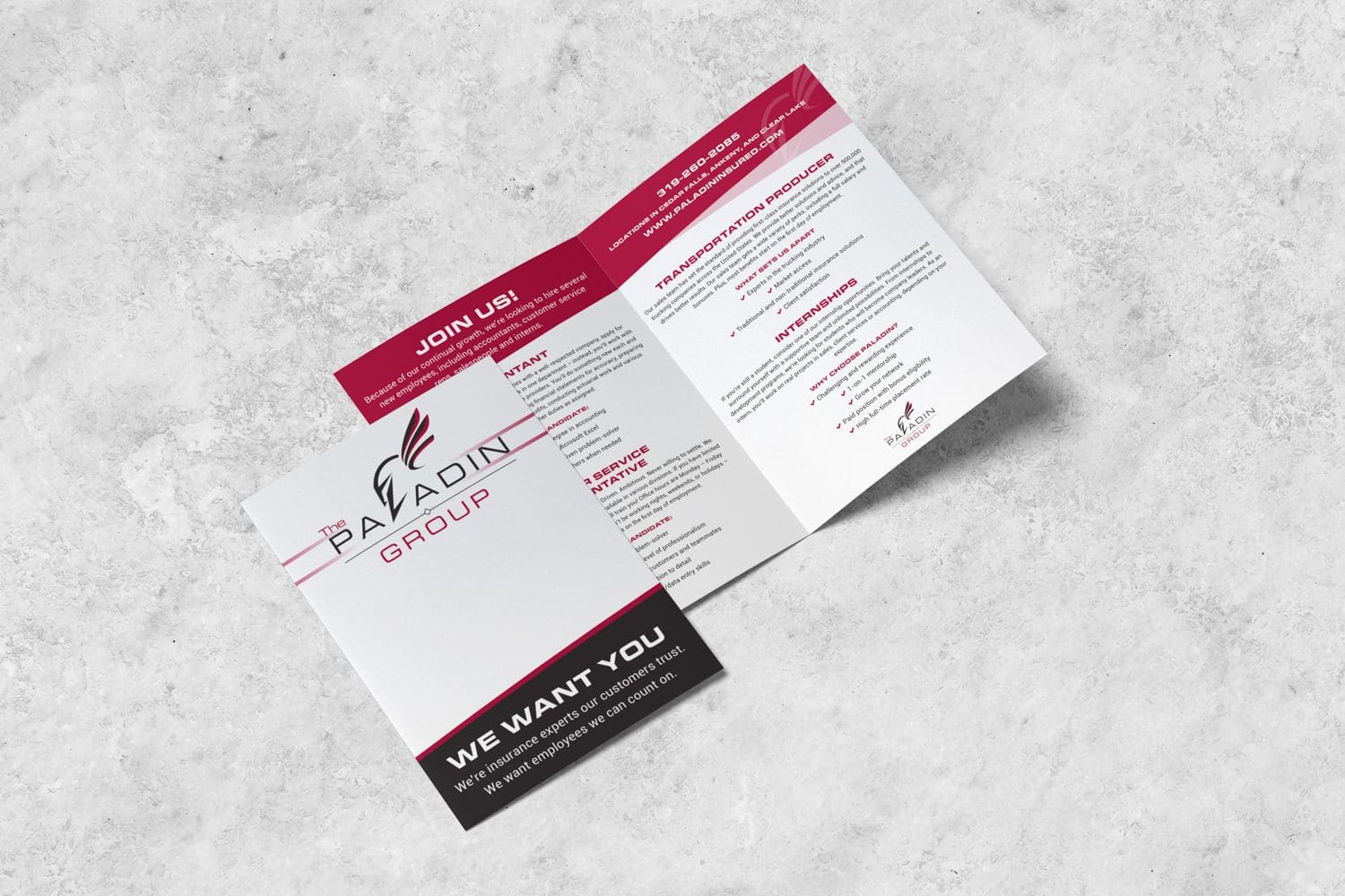 The Paladin Group bifold brochure