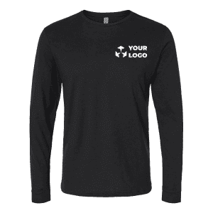 black long sleeve shirt with logo