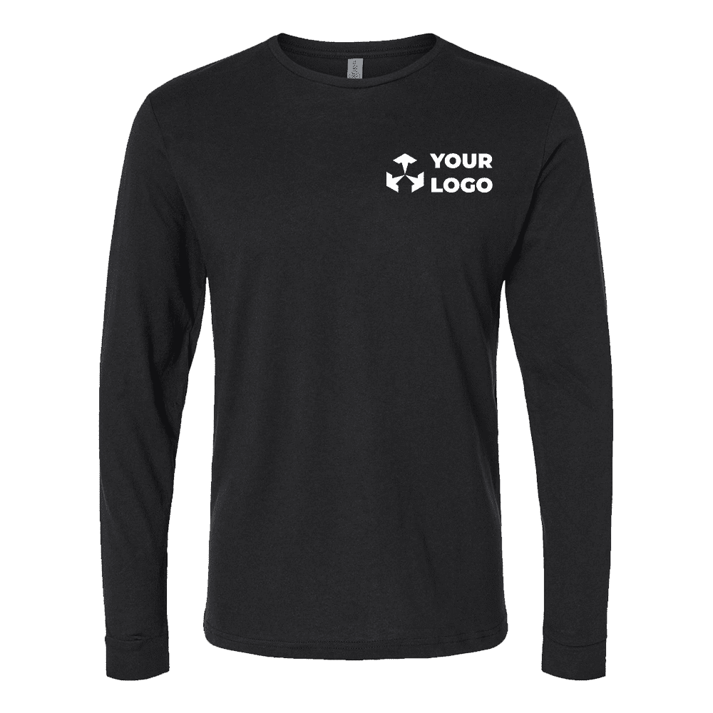 black long sleeve shirt with logo