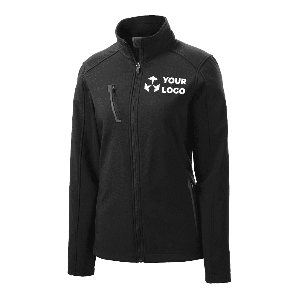 black zipper jacket with logo